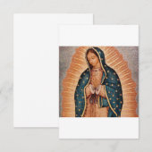 Spaans Guadalupe Mary Funeral Prayer Heilige Save The Date (Voorkant / Achterkant)