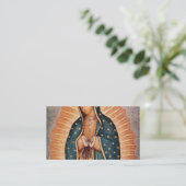 Spaans Guadalupe Mary Funeral Prayer Heilige Visitekaartje (Staand voorkant)