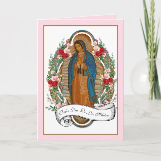 Spaans Guadalupe Moederdag Kaart (Voorkant)