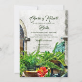 Spaans, Hacienda Patio Mexicaanse bruiloft Kaart (Voorkant)