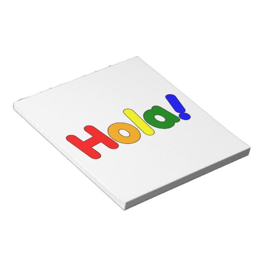 Spaans Hallo : Espanol Iris Hola Notitieblok (Schuin)