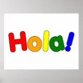 Spaans Hallo : Espanol Iris Hola Poster (Voorkant)