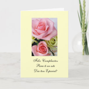 Spaans: Happy Birthday/ Feliz Cumpleanos Kaart