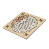 Spaans Herziene Heren Gebed aangepaste tegel Tegeltje (Zijkant)