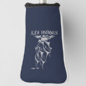 Spaans Hoesje met sleutelhanger - Grijze Logo Golfheadcover (Draai 90)