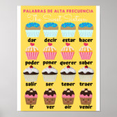 Spaans hoogfrequent woord Sweet 16 Poster (Voorkant)