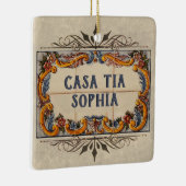 Spaans Huis Sign Ceramic Ornament (Rechts)