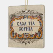 Spaans Huis Sign Ceramic Ornament (Links)