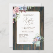Spaans Huwelijksuitnodiging Bloem Rustiek I Kaart (Voorkant)
