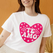 Spaans Ik hou van je Te Amo Roze Valentijnsdag T-shirt