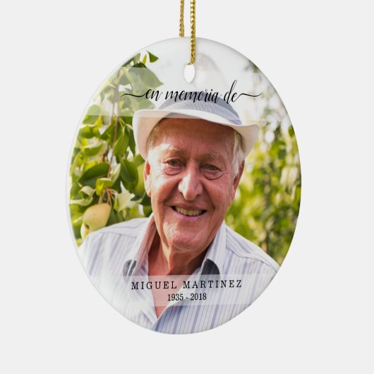 Spaans in liefhebbend geheugen begrafenissympathie keramisch ornament (Rechts)