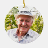 Spaans in liefhebbend geheugen begrafenissympathie keramisch ornament (Voorkant)