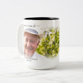 Spaans in liefhebbend geheugen begrafenissympathie tweekleurige koffiemok (Voorkant links)