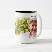 Spaans in liefhebbend geheugen begrafenissympathie tweekleurige koffiemok (Voorkant rechts)