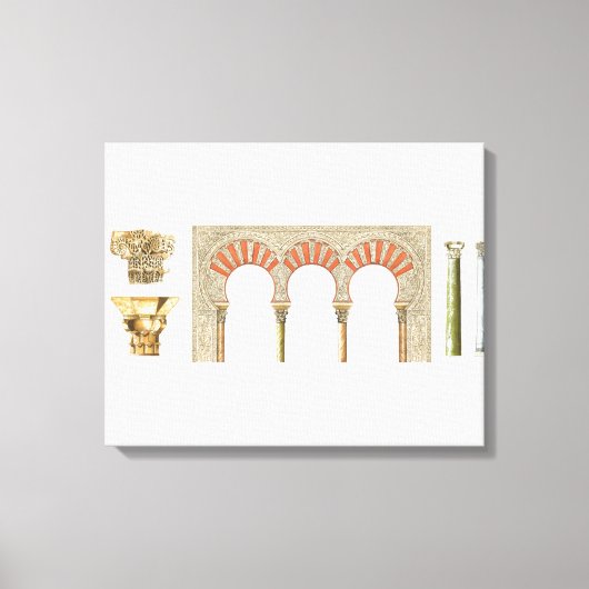 Spaans islamitisch kalifaat art. Arches hoofdstede Canvas Afdruk (Voorkant)