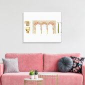 Spaans islamitisch kalifaat art. Arches hoofdstede Canvas Afdruk (Insitu (Woonkamer))