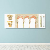 Spaans islamitisch kalifaat art. Arches hoofdstede Canvas Afdruk (Insitu (Houten vloer))