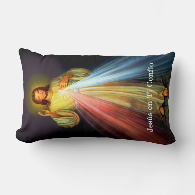 Spaans Jezus Misericordia Almohada Prayer Pillow Kussen (Voorkant)