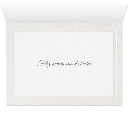 Spaans Jubileum/aniversario de bodas (Binenzijde Horizontaal (Onderkant))