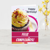 Spaans Kaart Tarjeta de Cumpleaños (Gele Bloem)