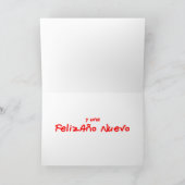 Spaans kerstfeest feestdagen kaart (Binnen)