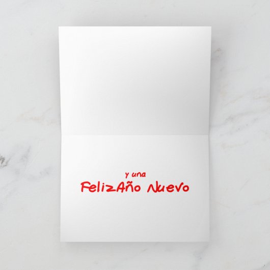 Spaans kerstfeest feestdagen kaart (Binnen)