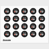 Spaans Koffie Lover Pun Funny Caffeine-verslaafde Ronde Sticker (Vel)