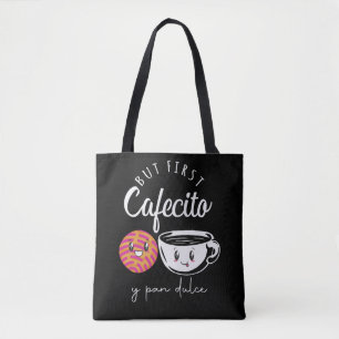 Spaans Koffie Lover Pun Funny Caffeine-verslaafde Tote Bag