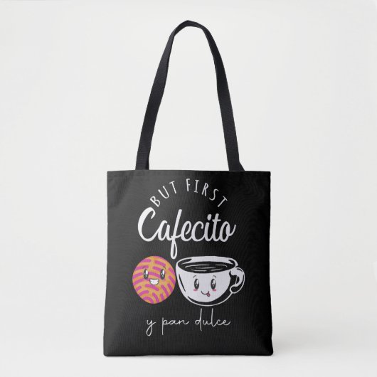 Spaans Koffie Lover Pun Funny Caffeine-verslaafde Tote Bag (Voorkant)