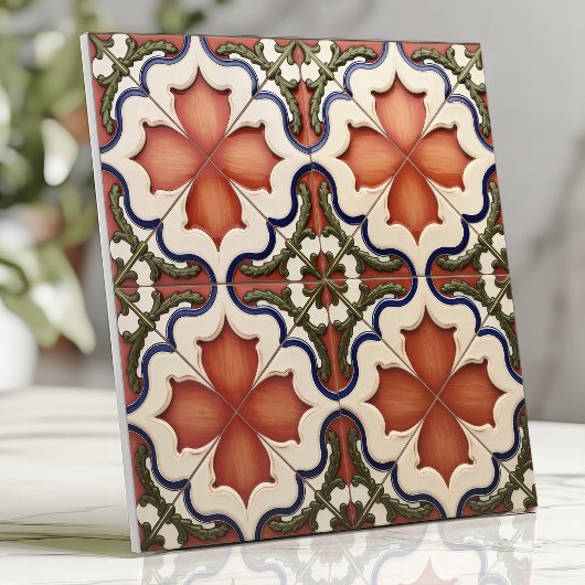 Spaans Koloniaal Revival Terracotta Tegeltje