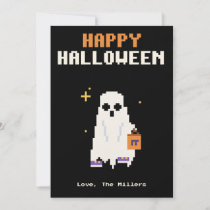 Spaans Kostuum Kind Pixel Kunst Halloween Kaart