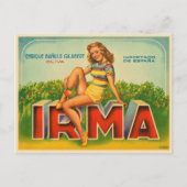 Spaans krateletiket met olijfdruk briefkaart (Voorkant)