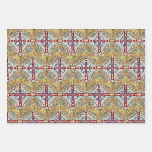 Spaans Kruis Tegels Inpakpapier Vel (Voorkant)