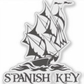 Spaans - Kus-Cut-Stickers - zwart Sticker (Voorkant)