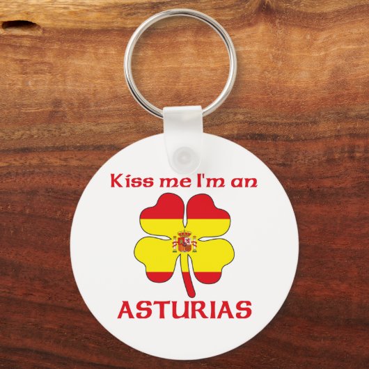 Spaans Kus Ik ben Asturias Sleutelhanger (Voorkant)