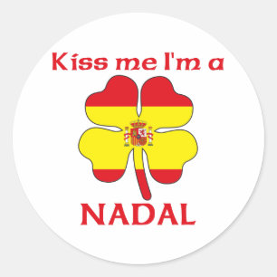 Spaans Kus Ik ben Nadal Ronde Sticker