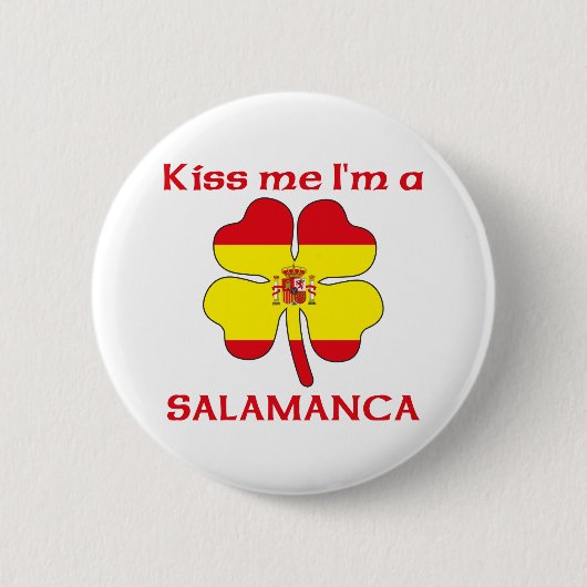 Spaans Kus Ik ben Salamanca Ronde Button 5,7 Cm (Voorkant)