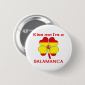 Spaans Kus Ik ben Salamanca Ronde Button 5,7 Cm (Voorkant /achterkant)