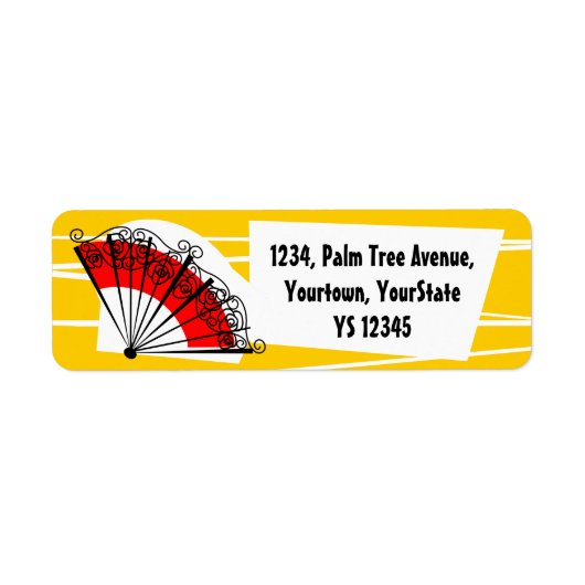 Spaans label retouradres Fan (Voorkant)