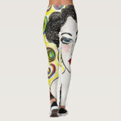 Spaans Lady All-Over-Print Leggings (Achterkant)