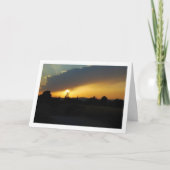 Spaans landschap bij zonsondergang kaart (Voorkant)