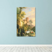 Spaans landschap canvas afdruk (Insitu (Houten vloer))