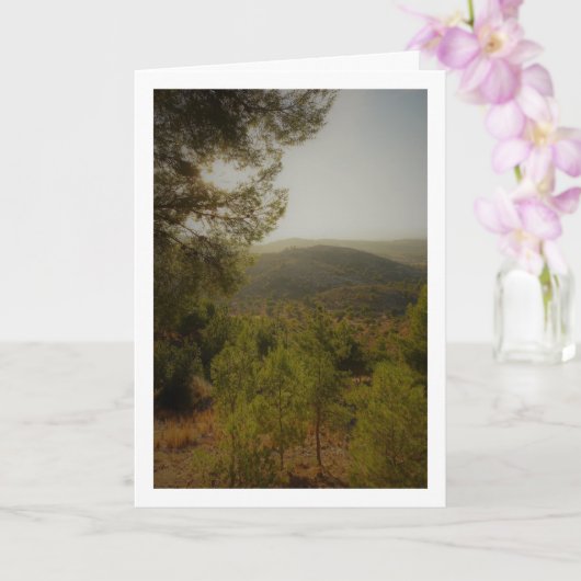 Spaans landschap, Valencia, Spanje Kaart (Orchidee)