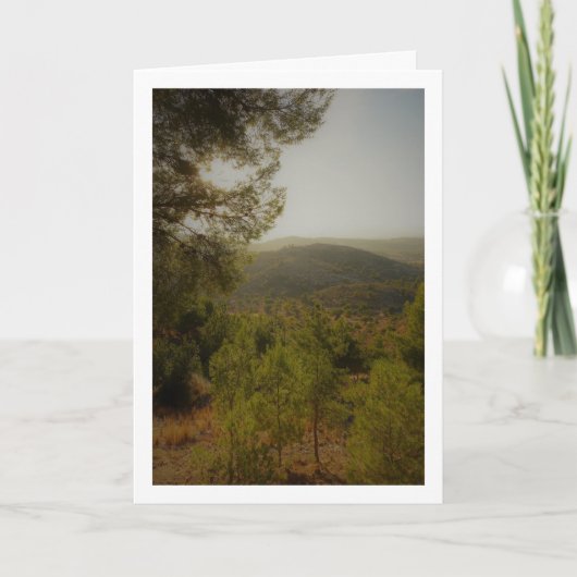 Spaans landschapsportret, Valencia, Spanje Kaart (Voorkant)