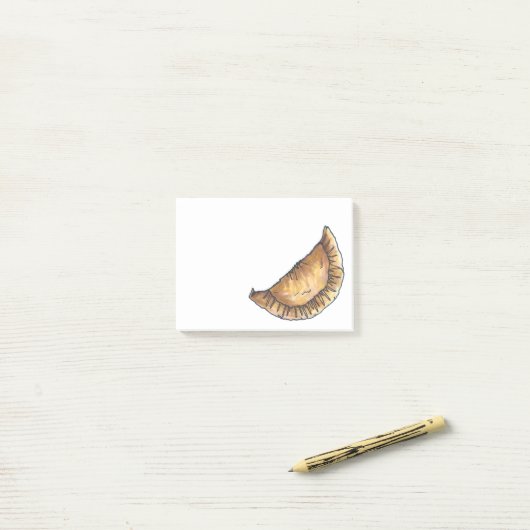 Spaans Latijns-Amerikaans voedingsmiddel Empanada  Post-it® Notes (Op bureau)