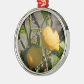 Spaans lemon grafische kaart metalen ornament (Links)