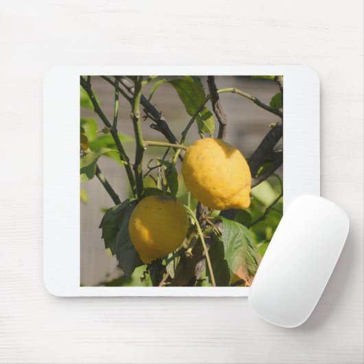 Spaans lemon grafische kaart muismat (Met muis)