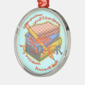 Spaans leraar deluxe round ornament (Links)