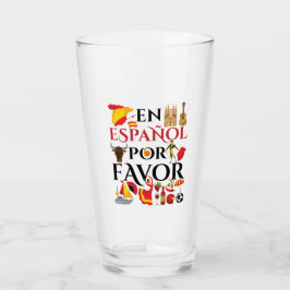 Spaans leraar en espanol voor glas