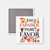 Spaans leraar en espanol voor magneet (Voorkant / Achterkant)